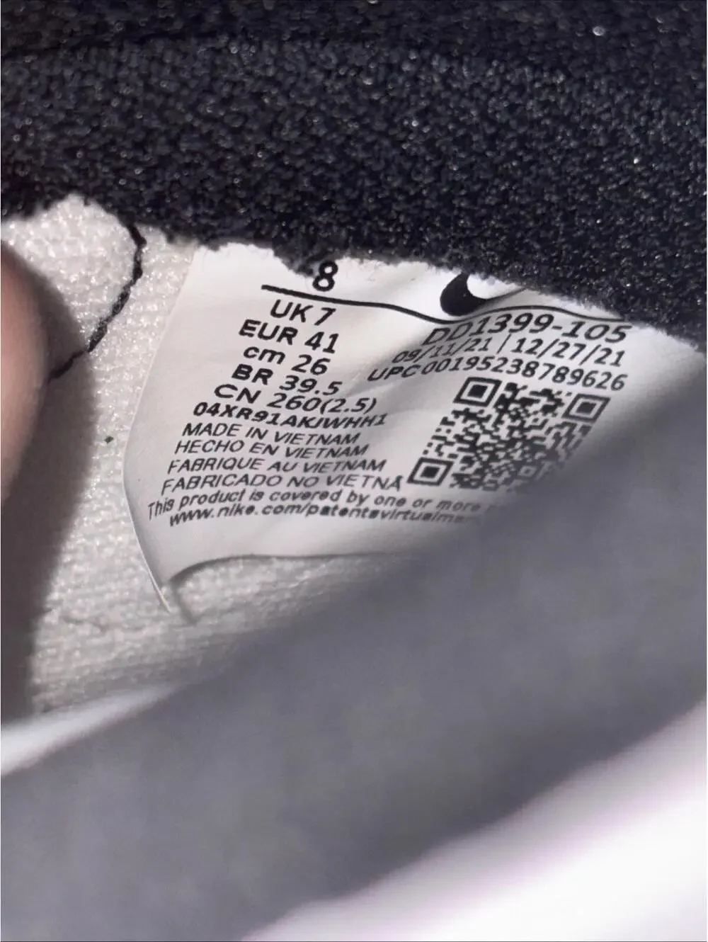Nike Dunk High Retro White/Black - Total‎ Orange Panda (2021/2024) - Mens Size 8